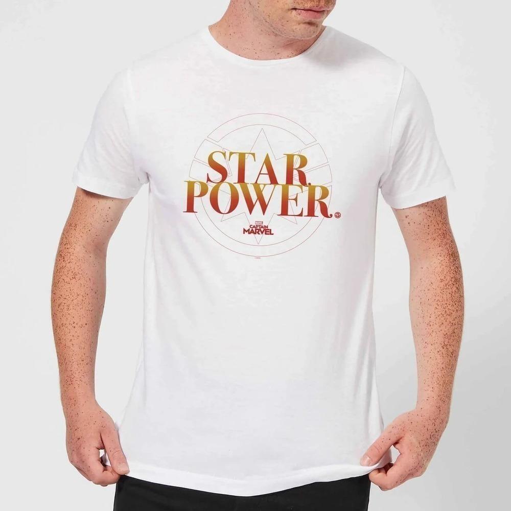 Captain Marvel Star Power Retro Graphic Hero Fan Style Unisex TShirt